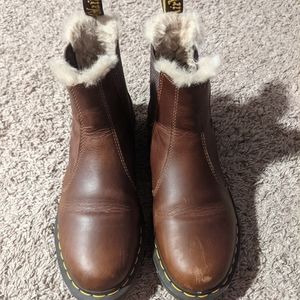 Doc Marten Fur Liner Chelsea Boots